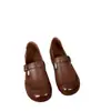 Zapatos populares para mujer, cuero suave, casual retro, antideslizantes, nuevo modelo otoño 2026, zapatos de cuero resistentes al desgaste, suela suave, zapatos cómodos para mamá