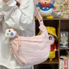 Bolsa Transversal para Estudantes Femininas Ins Versátil para Sair e Brincar de Aparência Sofisticada Bolsa de Ombro Dopamina Nova 2025 Bolsa de Trabalho