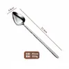 Cuchara de Postre de Acero Inoxidable 304, Cuchara Sopera con Forma de Corazón, Cuchara Mezcladora de Mango Largo, Cuchara de Café Creativa, Cuchara para el Hogar, Cuchara para Comer