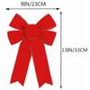 Yilongda Fita Fita de Veludo Arco Pingente de Árvore de Natal Decoração Artesanal Pano de Ouro Borda Pendurada