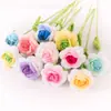 Flores de Crochê Feitas à Mão, Flores Rosa, Flores de Crochê Prontas, Rosas Viradas, Flores de Tricô no Atacado, Barracas de Primavera