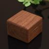 Stock Listo Caja de Anillo de Madera Maciza Lujo Ligero Retro Caja de Joyería para Propuesta Portátil Caja de Almacenamiento de Madera Multifuncional