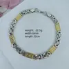 Venda Quente Transfronteiriça Amazon Aliexpress Moda Europeia e Americana Tendência Personalizado Aço Inoxidável Aço Titânio Colar Pulseira Masculina