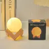 Lámpara de Luna de Vinilo para el Festival de Mediados de Otoño, Lámpara de Planeta, Lámpara de Atmósfera para Mesita de Noche, Lámpara de Luna Decorativa, Luz Nocturna Táctil, Directo de Fábrica