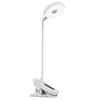 Lámpara de Escritorio con Clip para Dormitorio y Uso Doméstico, Lámpara de Protección Ocular, Lámpara LED Recargable para Dormitorio y Mesita de Noche, Regulable y Batería de Larga Duración