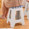 Taburete Plegable para Comedor en Casa, Taburete Alto Portátil para Exteriores para Adultos, Silla de Plástico, Taburete Plegable Engrosado, Taburete Pequeño para Baño