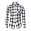 Comercio Exterior al por Mayor 2025 Camisa a Cuadros para Hombre Estilo Hong Kong Ropa Exterior Estilo Coreano de Moda Celebridad de Internet Camisa de Manga Larga Camisa Dropshipping