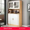 Armário de jantar e armário de vinho integrados em armário de parede, de piso, design simples para uso doméstico, armário de armazenamento para sala de estar, armário alto, armário de armazenamento multicamadas