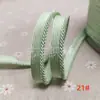 En stock 48 colores poliéster velcro con borde de cordón ribeteado tira de inserción de cuerda para ropa colchas sofás cojines tira de ribete