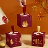 Caja de dulces para boda caja de dulces nueva para boda regalo hecho a mano bolsa de dulces portátil china caja de dulces especial para boda