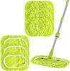 Adequado para esfregão Swiffer, esfregão de chenille, pano de substituição absorvente sem fiapos, seco e úmido, pano plano de dupla utilização