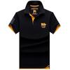 Camisa Polo Verão Paul masculina de manga curta meia manga gola lapela para homens de meia-idade solta plus size camiseta masculina