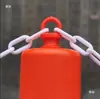 Tapa de Poste de Advertencia PE Anticolisión Marcador de Cruce de Ferrocarril Poste Marcador de Carretera Accesorios para Instalaciones de Tráfico Anillo de Hebilla Cadena a Través