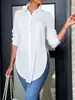 Camisa de Manga Larga Wish Simple 2026 Moda Irregular Amazon Cuatro Estaciones AliExpress Para Mujer