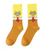 Fabricante de Algodão Anime Desenho Animado Meias Masculinas Meia-Panturrilha Meias Personalizadas com Personagens Animados Meias Transfronteiriças Unissex Meias Casuais de Algodão