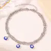 Ornamentos de Pé de Praia Estilo Boêmio Transfronteiriço Europeu e Americano Pingente de Disco Olho de Diabo Tornozeleira com Franja Venda Direta da Fábrica