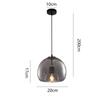 Moderno minimalista restaurante bar personalidade criativa lâmpadas quarto cabeceira pequeno lustre de vidro lustre mesa jantar iluminação