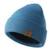 Chapéu de Tricô Macio de Cor Pura para Outono e Inverno para Mulheres Estilo Coreano Esportivo Circunferência de Cabeça Grande Chapéu de Lã Americano Proteção de Orelha Quente Chapéu Frio para Homens