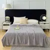 Manta Jacquard de Veludo de Algodão Confortável Dupla Face, Peso Elevado e Espessa, Estilo Simples, Macia e Amiga da Pele, Manta de Sofá
