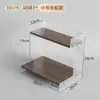 Estante de Almacenamiento de Escritorio Acrílico Estante de Almacenamiento de Cosméticos para Tocador Gabinete de Exhibición para Taza de Agua Doméstica, Taza de Té, Taza de Café