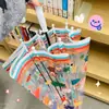Gato de Manzana Verde Transparente Totalmente Automático Mango Largo 70% de Descuento Paraguas de Dibujos Animados Lindo Paraguas Plegable para Estudiante para Lluvia y Sol Engrosado