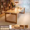 Escritorio de Madera Maciza para Sala de Estar, Mesa de Lectura y Estudio, Escritorio Doble para Uso Doméstico, Escritorio que se Puede Usar en la Sala de Estar, Estación de Trabajo