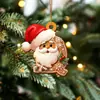 Pingente Carta de Pão de Gengibre do Papai Noel Decorações de Árvore de Natal Enfeites de Feriado Pingentes de Carta de Natal