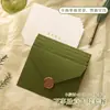 Tarjeta de Cumpleaños Verde Aguacate con Sobre Verde Oliva Bendición de San Valentín Gratitud Gracias Tarjeta Escrita a Mano para Evento de Año Nuevo