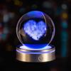 Regalo de bola de cristal luminosa con tallado interno 3D transfronterizo, decoración, luz nocturna degradada colorida, regalo al por mayor para compañeros de clase