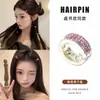 Pinzas florales para el pelo estilo coreano para mujer, pinzas laterales elegantes y exquisitas, pasadores de lazo lindos, pasadores de colores al por mayor