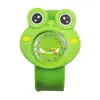 Reloj para niños reloj de raqueta de dibujos animados anillo de presión de juguete de silicona para estudiante de jardín de infantes escuela primaria página de cerdo de dibujos animados reloj electrónico