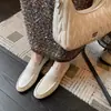 Zapatos Mocasines Plegados de Piel de Vaca de Primera Capa con Patrón de Piel de Anguila de Nicho Otoño 2026, Cómodos y Versátiles, Zapatos de Mujer de Cuero Completo a la Moda