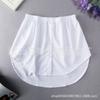 Falda Corta Casual de Primavera y Verano Estilo Coreano con un Dobladillo Grande, Falda Blanca a Media Pierna, Perfecta para Usar en Capas debajo de Sudaderas