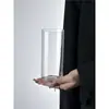 Vaso Cubo Inclinado Ultra Delgado Vaso Recto Delgado Vaso Recto Simple Resistente al Calor Cilíndrico Taza para Café Latte Leche