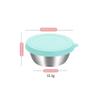 Molheira de Aço Inoxidável Transfronteiriça 1,6/2,4oz Recipiente para Molho de Salada com Tampa de Silicone Multicor, Recipiente Selado e Portátil para Conservação da Frescura