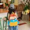 Nova Mochila Infantil com Contraste de Cores, Fofa e Leve, Bolsa Escolar para Jardim de Infância para Meninos e Meninas, Mochila de Viagem para Bebê