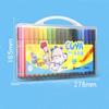 Truecolor 2116 Cool 24 Colores Lavables Acuarelas Plumas de Colores para Niños Barril Triangular Gran Capacidad Set de Pinceles de Colores