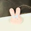 Tela suave y dulce de color caramelo de doble capa, materiales de decoración de conejito DIY para pasadores de pelo hechos a mano, ropa de muñecas, zapatos, sombreros y cajas de regalo