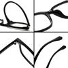 1312 Nuevo Marco Ultra Ligero TR90 Gafas de Marco Grande para Mujer Luz Azul Anti-Gafas para Mujer Sentido de Alto Nivel Popular Cibernético Gafas Lisas Lisas