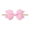Nuevos Accesorios para el Cabello de Niños con Lazo de Color Puro Banda Elástica Fina de Nylon para la Frente de Bebé Venta Caliente Europea y Americana 5241