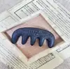 Peine Herbal Hecho a Mano con Polygonum Multiflorum para Masaje Capilar, Peine de Estilo Étnico para Uso Doméstico, Peine Masajeador con Hierbas de Medicina Tradicional China