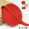 Tira de tela rojo brillante cinta de algodón puro tejido espiga cinta ancha lazos para las piernas festivos para bodas cuerda de vendaje accesorios para la ropa
