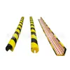 Tira Anticolisión de PU para Garaje Subterráneo, Color de Advertencia Amarillo y Negro con Película Reflectante, Protector de Esquina Anticolisión de Poliuretano Auto-piel