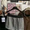 Falda de Rayas para Mujer 2026 Verano Nueva de Cintura Alta Cómoda Línea A Adelgazante Falda Deportiva Falda Corta Casual