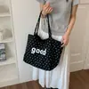 Bolsa Tote Transfronteiriça 2026 Nova de Grande Capacidade, Bolsa de Lona Extra Grande para o Dia a Dia, Bolsa de Ombro Fashion para Estudantes