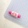 Porquinho rosa de desenho animado utensílios de cozinha acessórios de resina cola creme capa de celular diy presilha de cabelo furo de copo d'água fivela de sapato joias