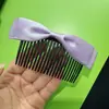 Pente Doce de Laço Novo Estilo Coreano Parte de Trás da Cabeça Cabelos Quebrados Acessório de Cabelo Clipe Superior para Cabelo de Coque Feminino Pente para Cabelo com Franja Frontal