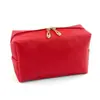 Bolsa Cosmética Portátil Impermeável de PU para Distinguir Cosméticos, Necessaire Quadrada, Bolsa de Armazenamento de Mão, Atacado de Fábrica