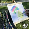 Conjunto de marca-texto com glitter de ponta dupla transfronteiriço, caneta de arte para desenho para estudantes de alto valor, caneta marcadora com glitter para destacar pontos chave