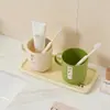 Vaso para Enjuague Bucal para Uso en Casa, Elegante Vaso para Cepillos de Dientes para Niños y Parejas, Vaso para Lavarse el Baño, Nuevo Vaso Portacepillos de Dientes
